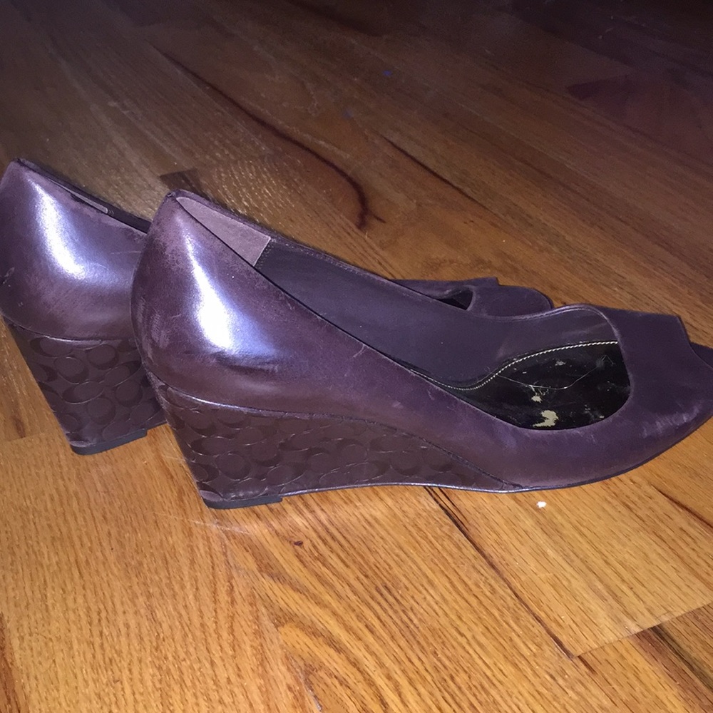 Authentic Coach leather shoes
